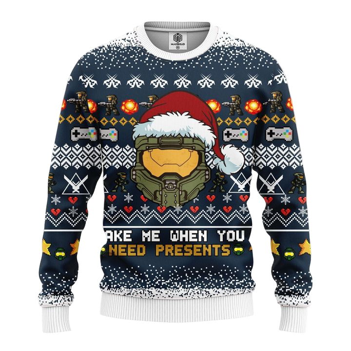Halo 3D Ugly Christmas Sweater Amazing Gift Idea Thanksgiving Gift ? Usalast