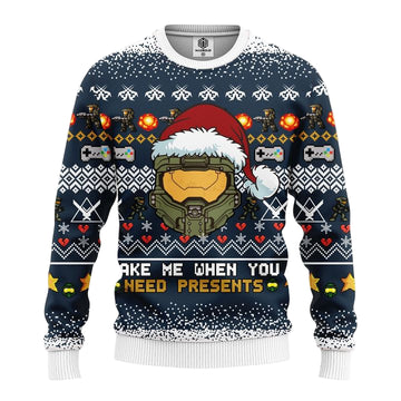 Halo 3D Ugly Christmas Sweater Amazing Gift Idea Thanksgiving Gift ? Usalast
