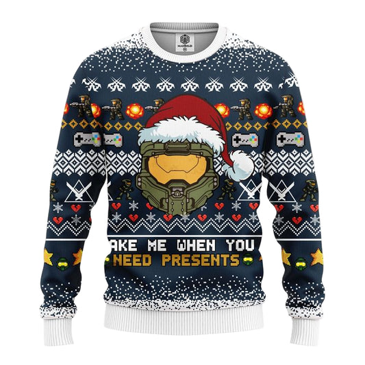 Halo 3D Ugly Christmas Sweater Amazing Gift Idea Thanksgiving Gift ? Usalast