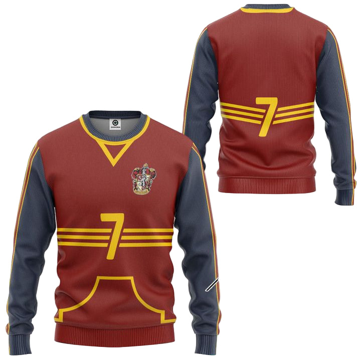 Harry Potter Gryffindor Quidditch Ugly Christmas Sweater ? Usalast