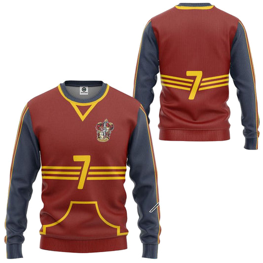 Harry Potter Gryffindor Quidditch Ugly Christmas Sweater ? Usalast
