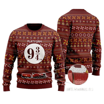 Harry Potter Platform 9 3 4 Christmas Sweater ? Usalast