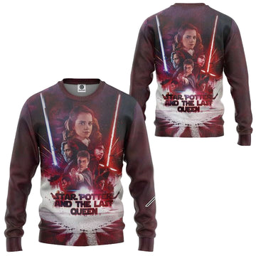 Harry Potter Star Potter and The Last Queen Poster Ugly Christmas Sweater ? Usalast