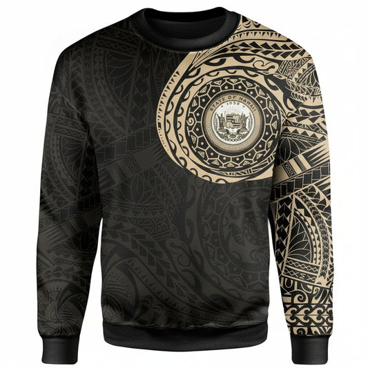 Hawaii In My Heart Tattoo Style Sweater ? New Version Knitted Long-Sleeved Sweater A7 ? Usalast