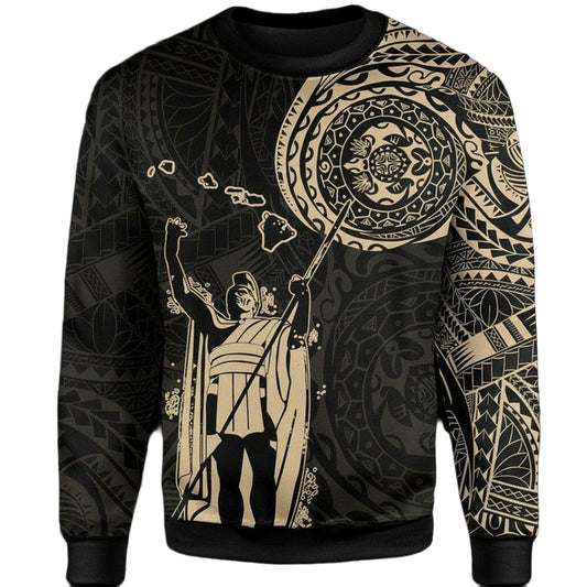 Hawaii King Kanaka Maoli Sweater ? Tattoo Style A7 ? Usalast