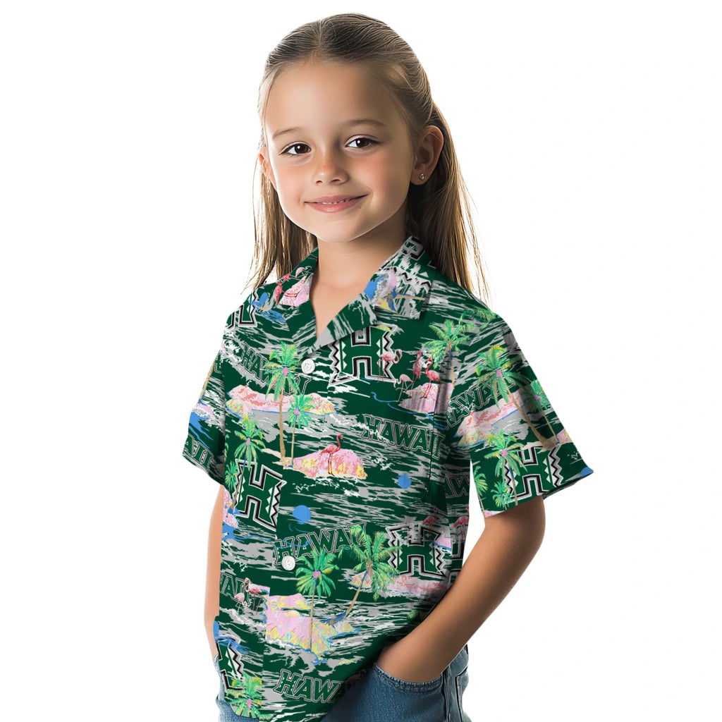 Hawaii Rainbow Warriors Flamingo Retreat 2026 Hawaiian Shirt – Moonbestprint
