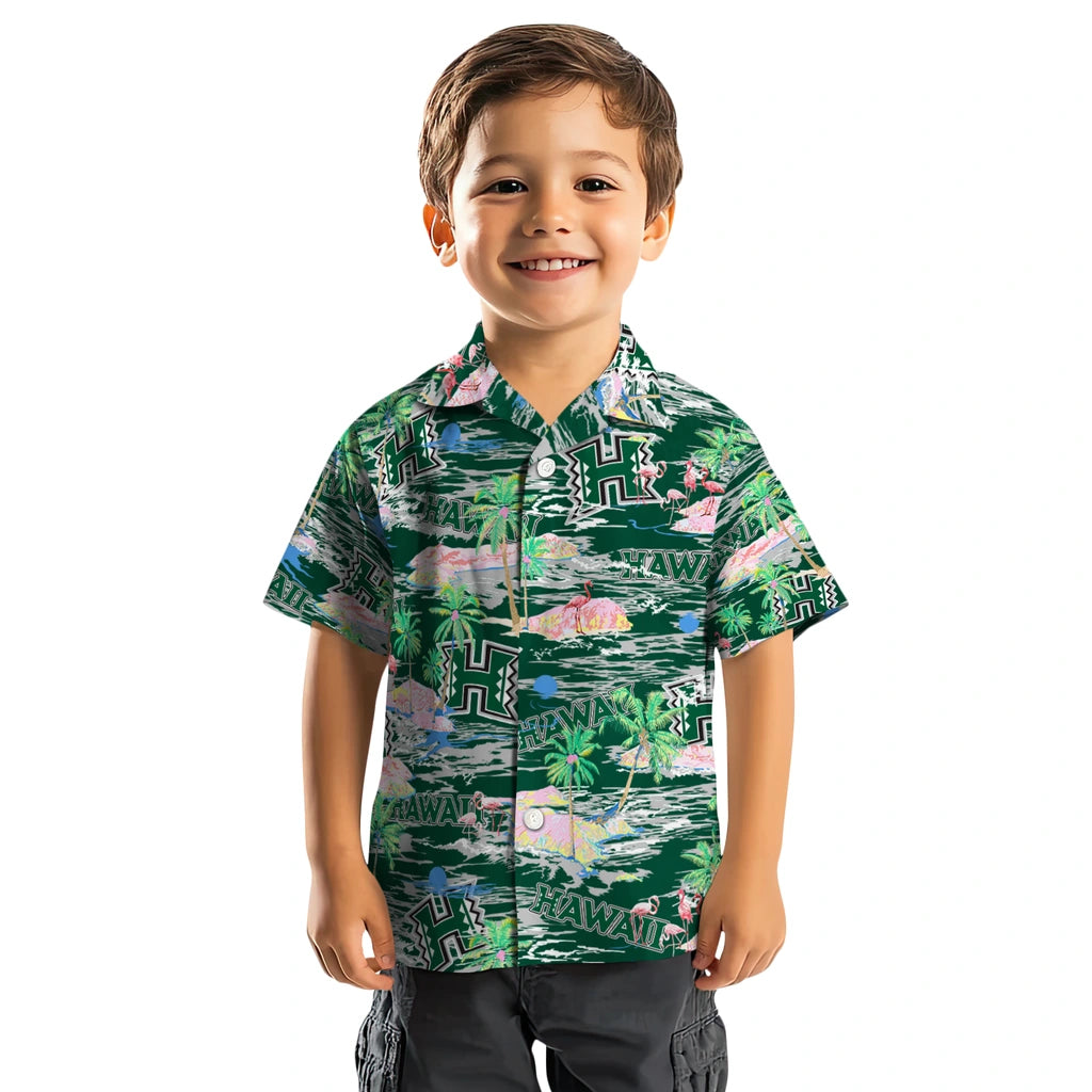 Hawaii Rainbow Warriors Flamingo Retreat 2026 Hawaiian Shirt – Moonbestprint