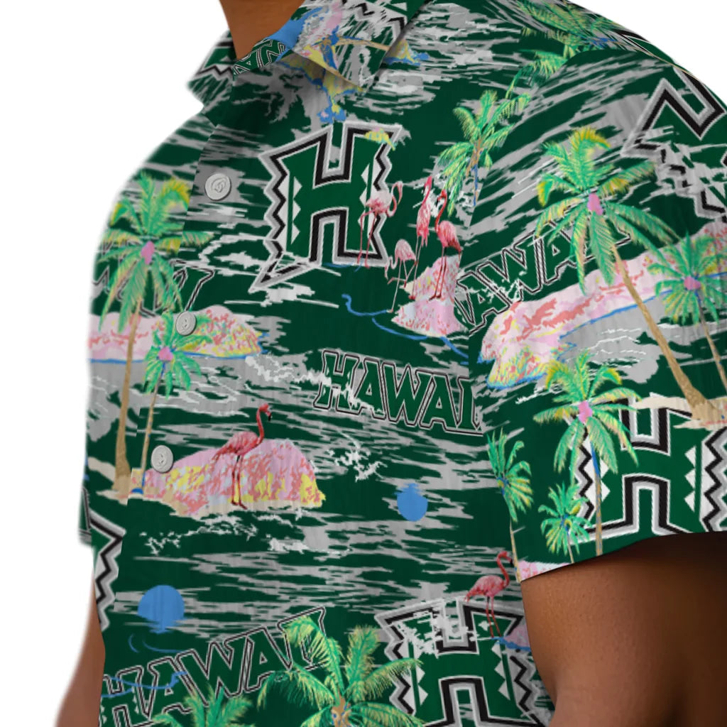 Hawaii Rainbow Warriors Flamingo Retreat 2026 Hawaiian Shirt – Moonbestprint