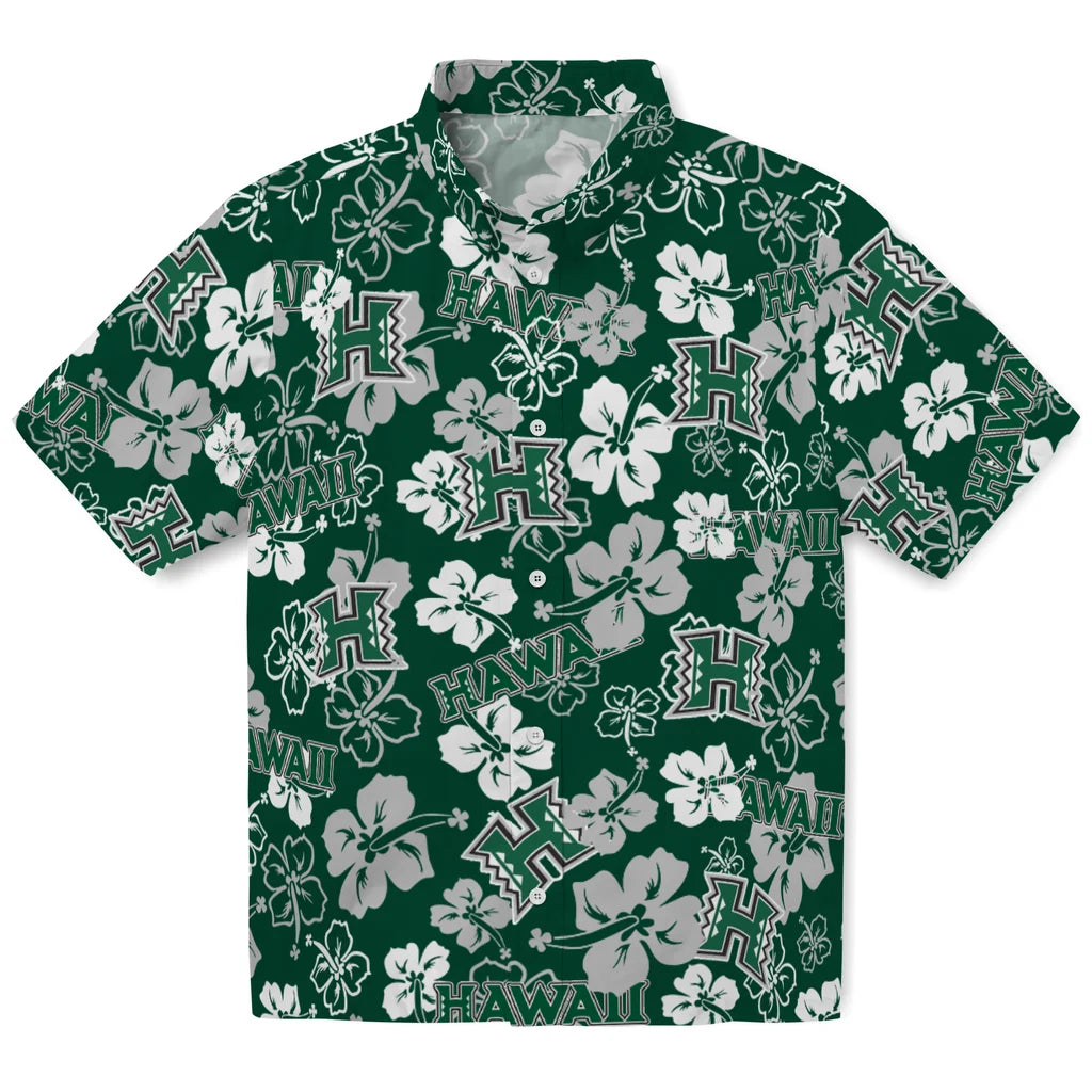 Hawaii Rainbow Warriors Hibiscus Bloom Hawaiian Shirt – Moonbestprint