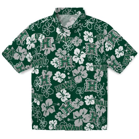 Hawaii Rainbow Warriors Hibiscus Bloom Hawaiian Shirt – Moonbestprint