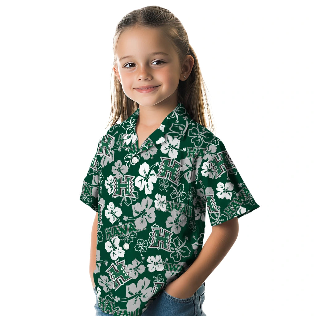 Hawaii Rainbow Warriors Hibiscus Bloom Hawaiian Shirt – Moonbestprint
