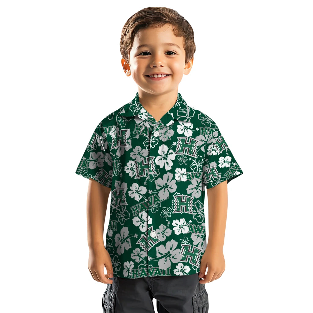 Hawaii Rainbow Warriors Hibiscus Bloom Hawaiian Shirt – Moonbestprint