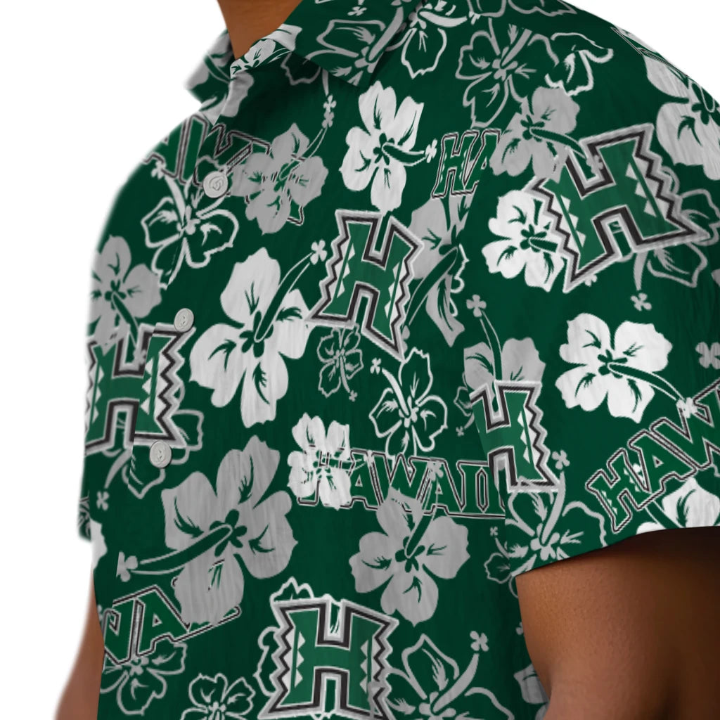 Hawaii Rainbow Warriors Hibiscus Bloom Hawaiian Shirt – Moonbestprint