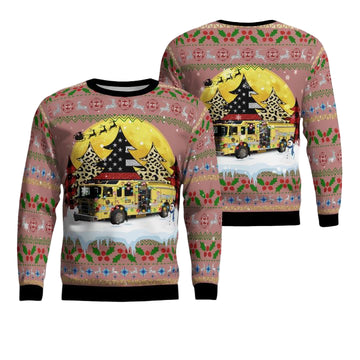 Hayfield Fire Department Christmas AOP Sweater ? SC51 ? Usalast