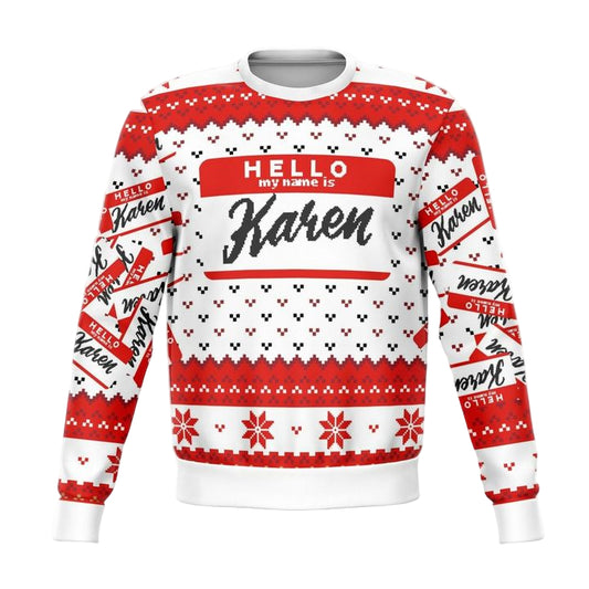 Hello My Name Is Karen Meme 2022 Design 3d Ugly Christmas Sweater ? Usalast