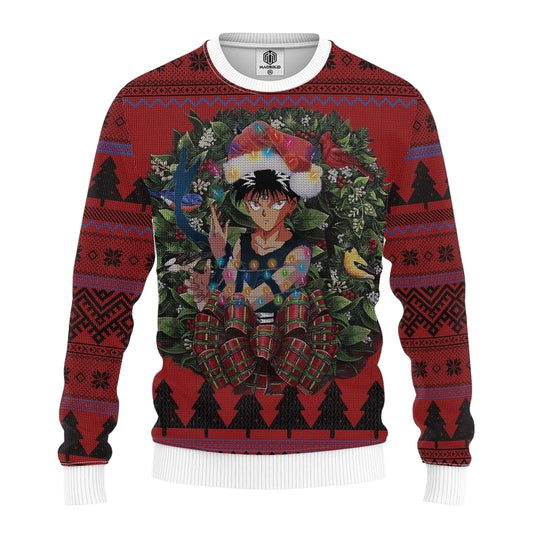 Hiei Yusuke Yuyu Hakusho Mc Ugly Christmas Sweater Thanksgiving Gift ? Usalast