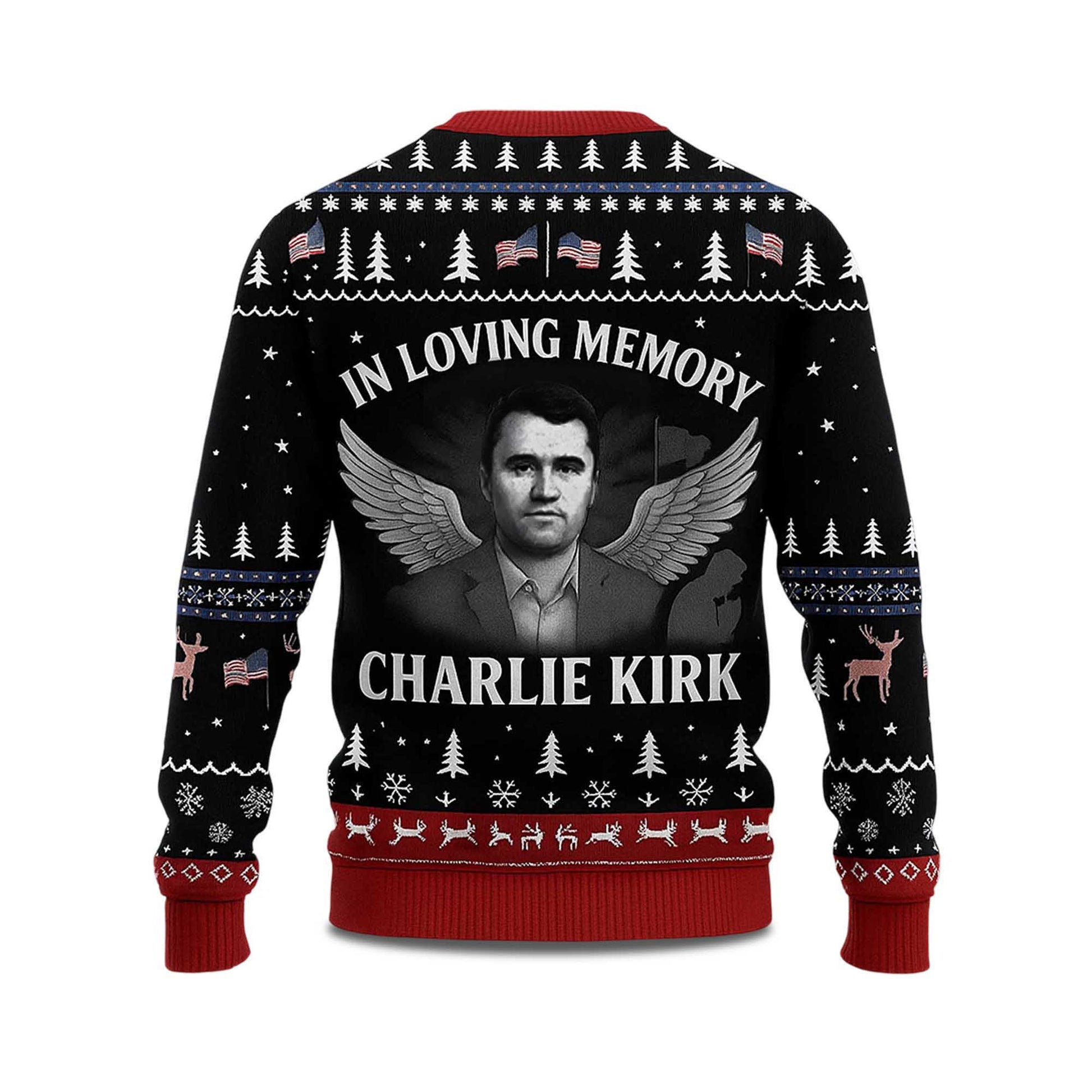2026 In Love Memory Charlie Kirk Ugly Christmas Sweater Moonbestprint