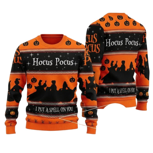 Hocus Pocus I Put A Spell On You Ugly Sweater ? Usalast