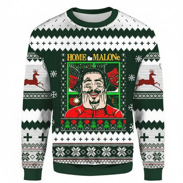 Home Malone 3D Christmas Ugly Sweater ? Usalast