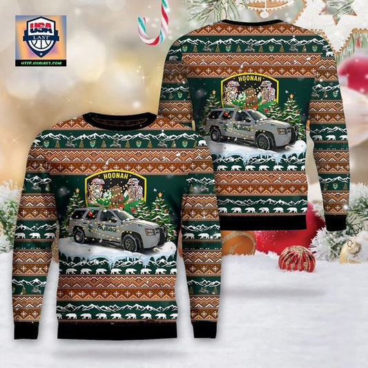 Hoonah Alaska Hoonah Police Department Christmas Sweater 3D ? Usalast