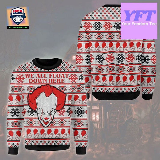 Horror Clown It Xmas 3d Ugly Christmas Sweater ? Usalast