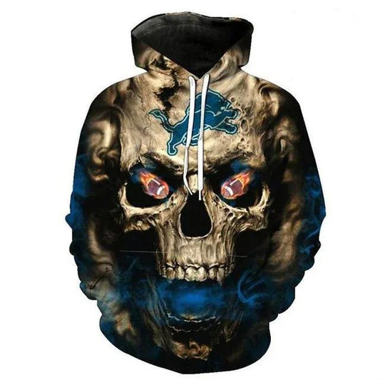 Horror Detroit Lions Football Team Sport NFL 3D All Over Print Hoodie -Moonbestprint