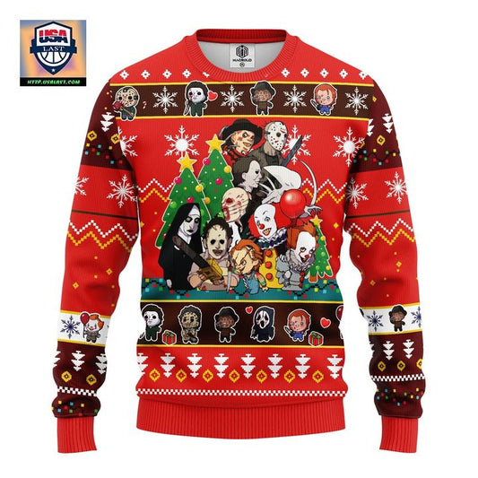 Horror Friends Ugly Christmas Sweater Amazing Gift Idea Thanksgiving Gift ? Usalast
