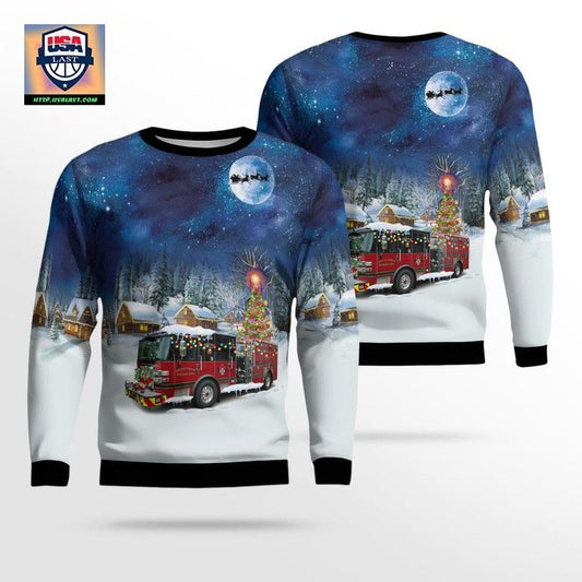 Horry County Fire Rescue Station 46 Conway South Carolina Christmas AOP Sweater ? Usalast