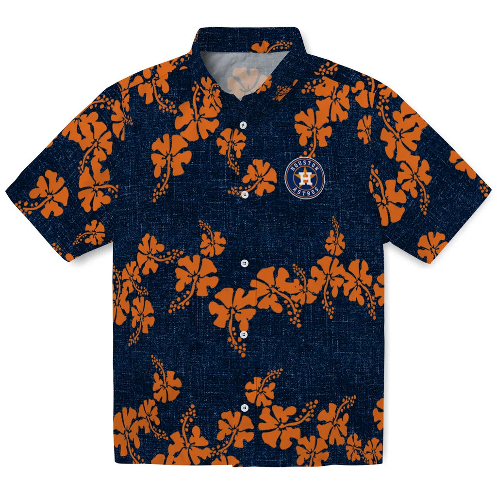 Houston Astros Hawaiian Shirt - 50th State Flower | Moonbestprint