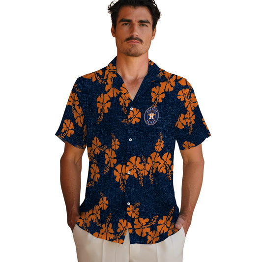 Houston Astros Hawaiian Shirt - 50th State Flower | Moonbestprint