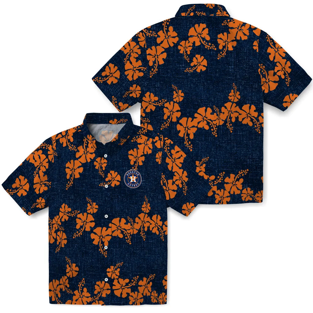 Houston Astros Hawaiian Shirt - 50th State Flower | Moonbestprint