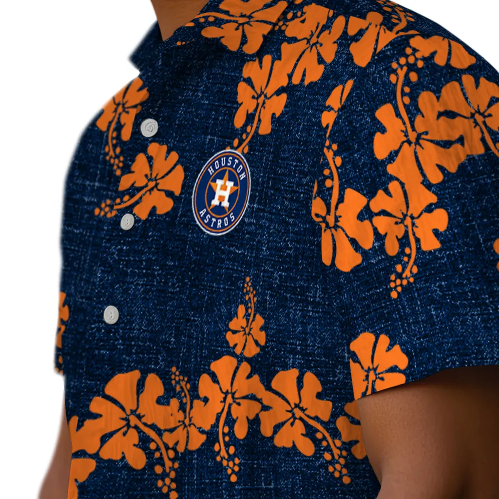 Houston Astros Hawaiian Shirt - 50th State Flower | Moonbestprint