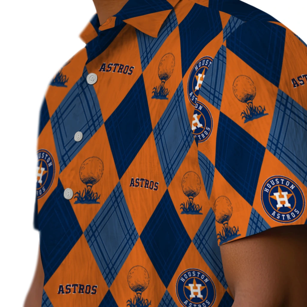 Houston Astros Hawaiian Shirt - Golfing Plaid | Moonbestprint