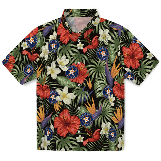 Houston Astros Hawaiian Shirt - Hawaii Floral Hibiscus | Moonbestprint