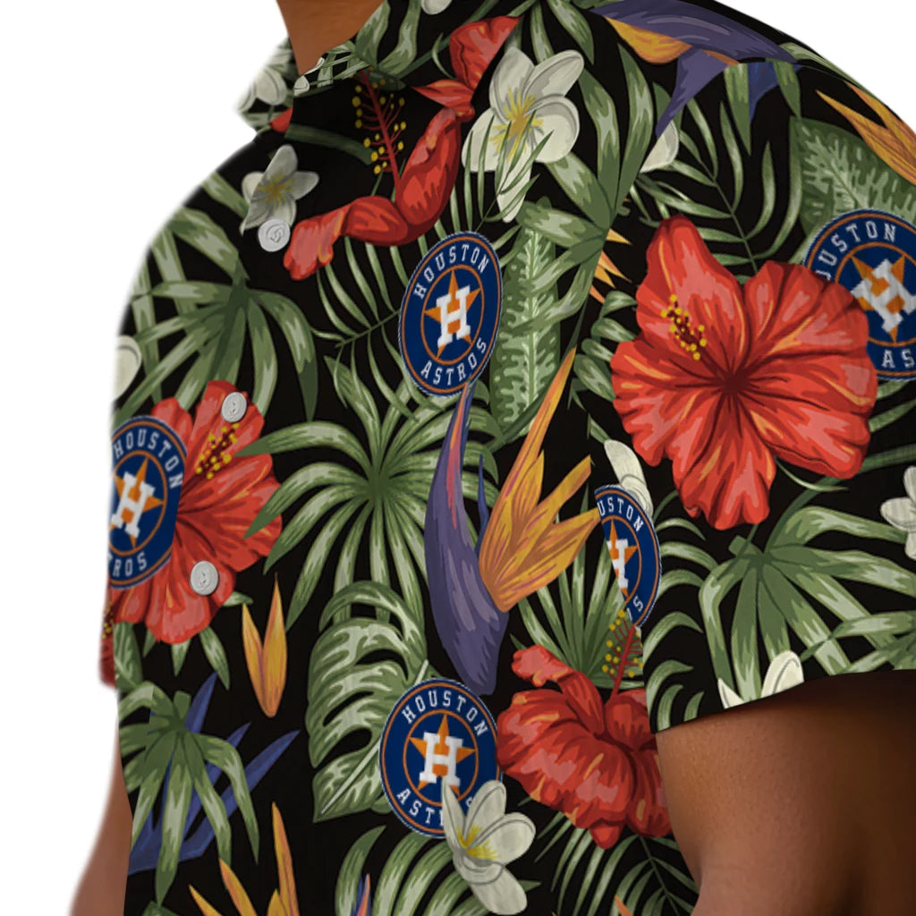 Houston Astros Hawaiian Shirt - Hawaii Floral Hibiscus | Moonbestprint