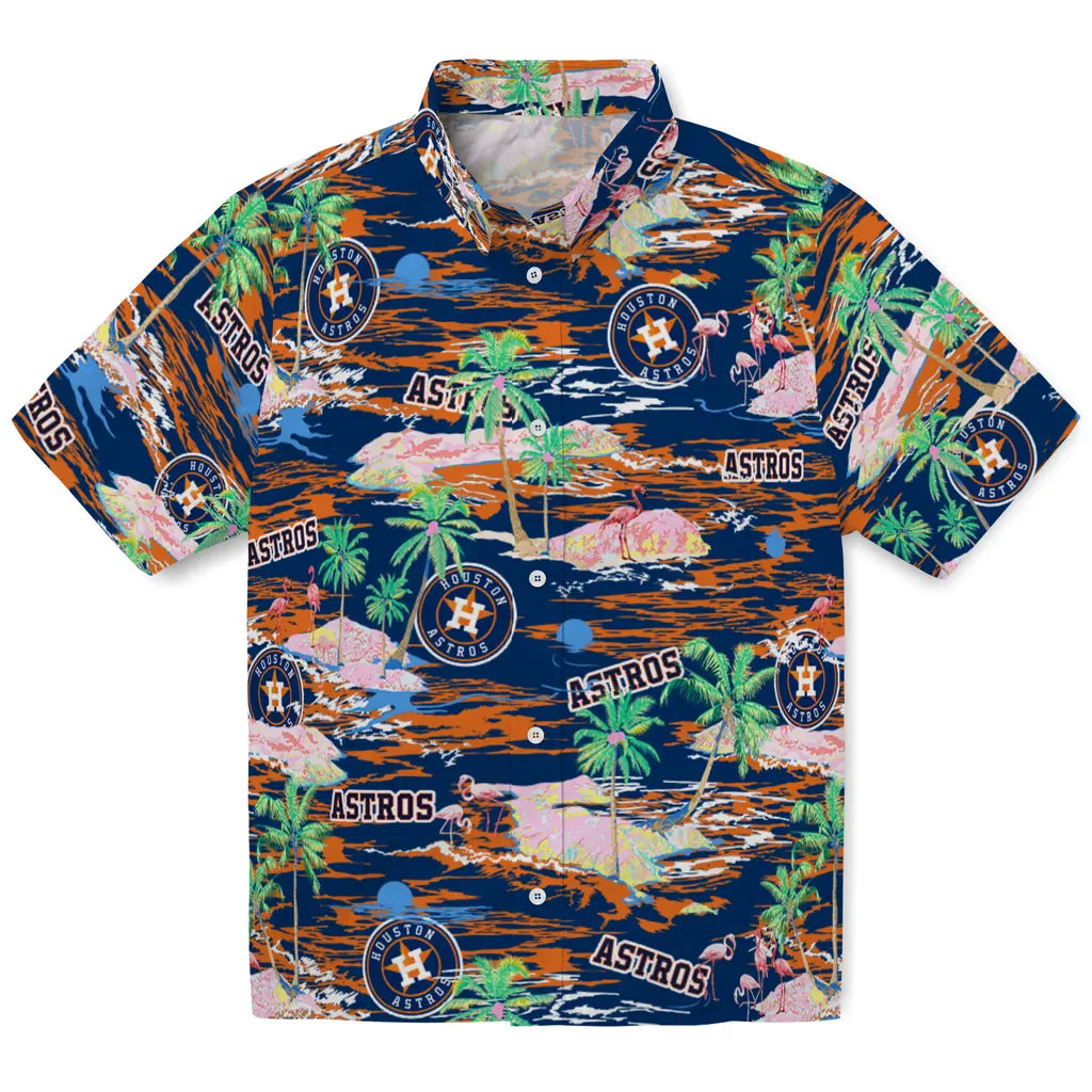 Houston Astros Hawaiian Shirt - Hawaii Island | Moonbestprint