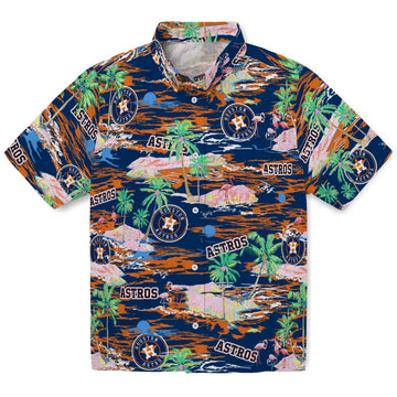 Houston Astros Hawaiian Shirt - Hawaii Island | Moonbestprint