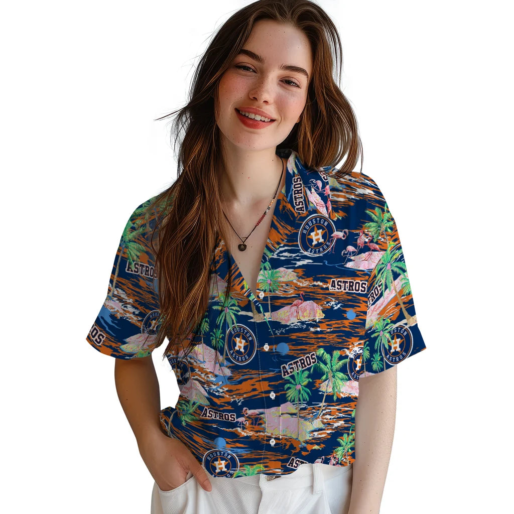 Houston Astros Hawaiian Shirt - Hawaii Island | Moonbestprint