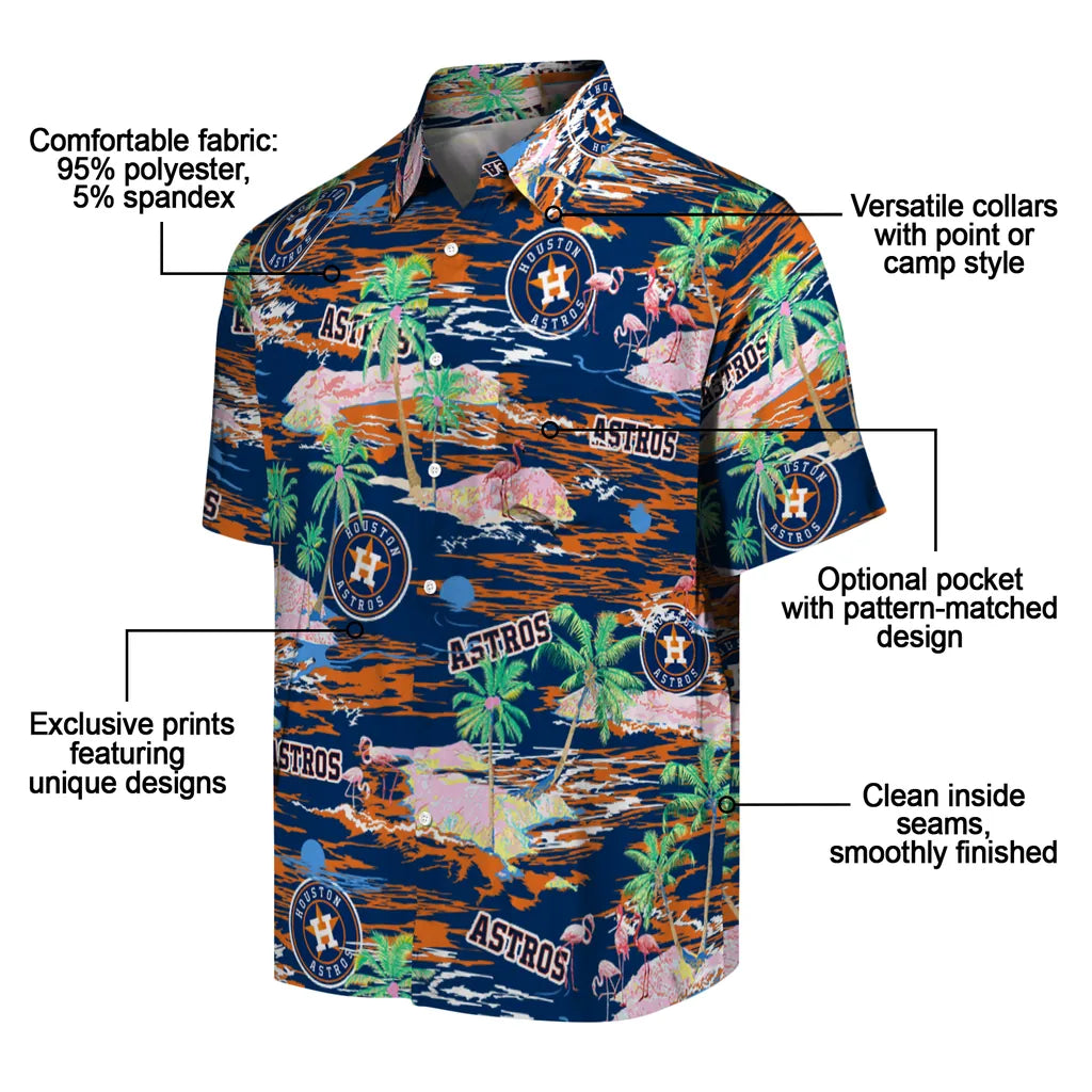 Houston Astros Hawaiian Shirt - Hawaii Island | Moonbestprint
