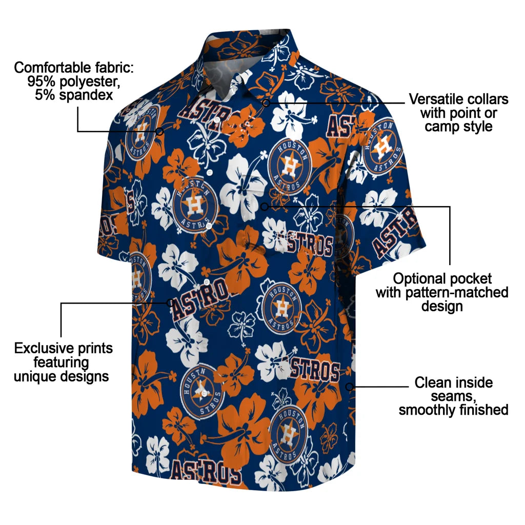 Houston Astros Hibiscus Bloom Hawaiian Shirt – Moonbestprint