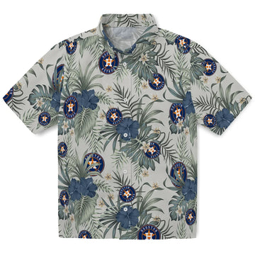 Houston Astros Hawaiian Shirt - Hibiscus Designs | Moonbestprint