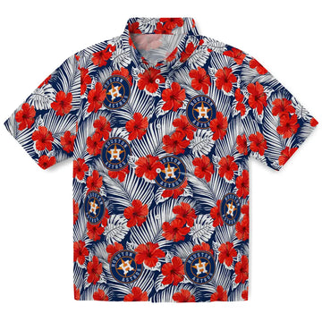 Houston Astros Hawaiian Shirt - Hibiscus Fiesta | Moonbestprint