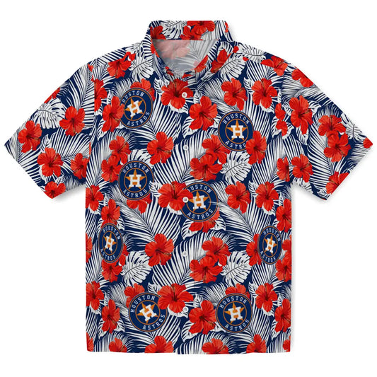 Houston Astros Hawaiian Shirt - Hibiscus Fiesta | Moonbestprint
