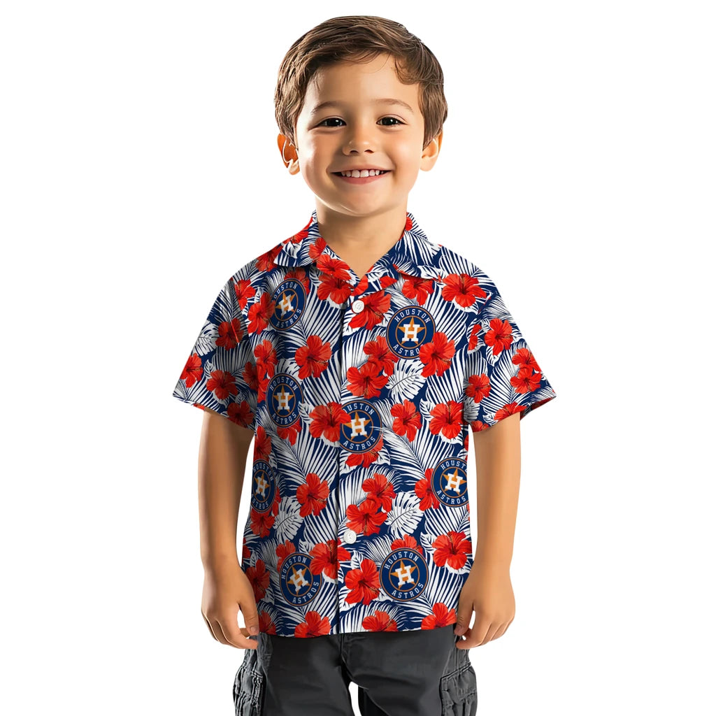 Houston Astros Hawaiian Shirt - Hibiscus Fiesta | Moonbestprint