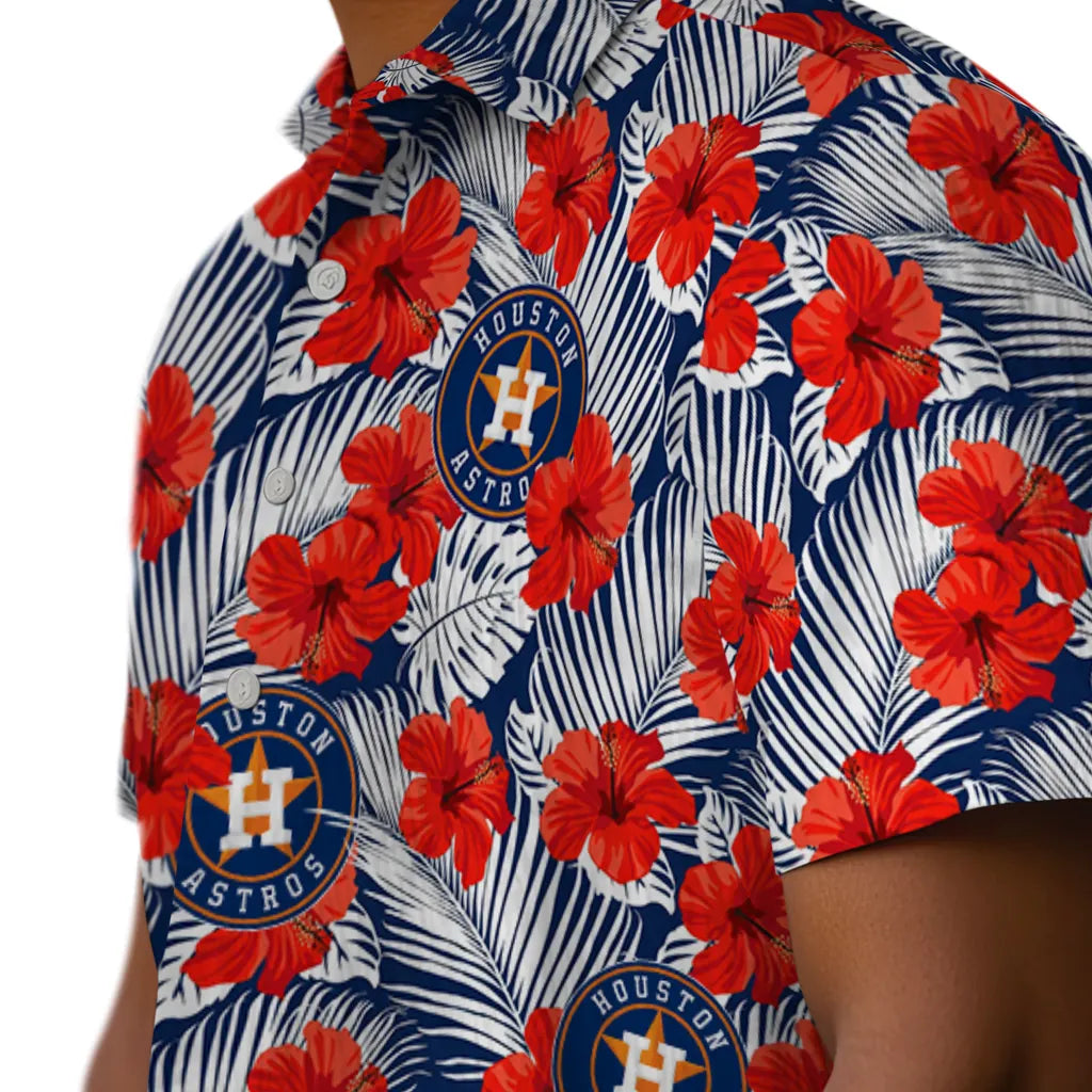 Houston Astros Hawaiian Shirt - Hibiscus Fiesta | Moonbestprint
