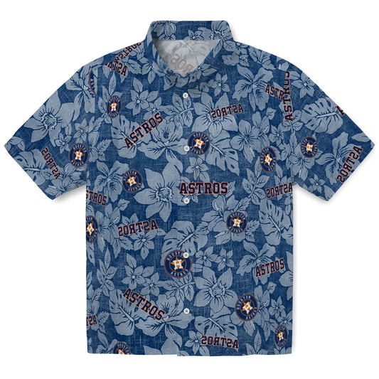 Houston Astros Hawaiian Shirt - Hibiscus Oasis | Moonbestprint