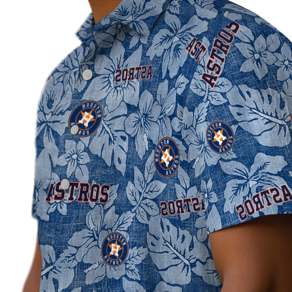 Houston Astros Hawaiian Shirt - Hibiscus Oasis | Moonbestprint