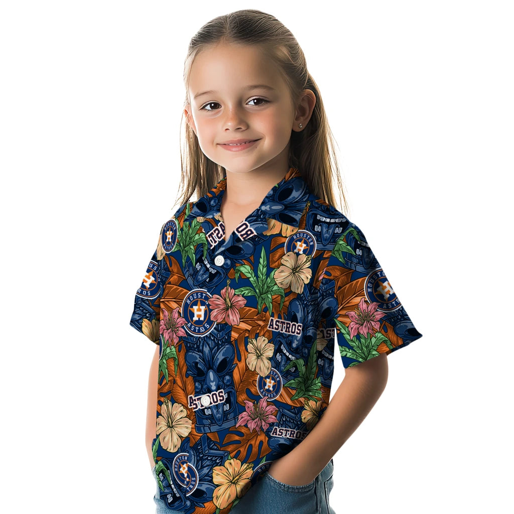 Houston Astros Hawaiian Shirt - Hibiscus Tiki Jungle | Moonbestprint