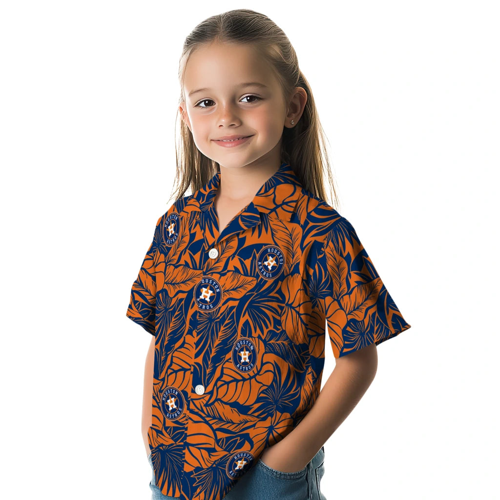 Houston Astros Hawaiian Shirt - Monstera Layer | Moonbestprint