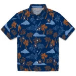 Houston Astros Hawaiian Shirt - Palm And Clouds | Moonbestprint